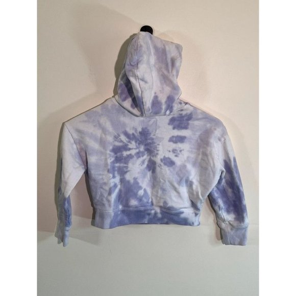Girls Blue Tie Dye Oshkosh B’gosh hooded Cropped Sweatshirt Size 6x - Picture 5 of 6